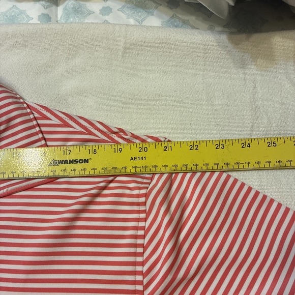 Peter Millar Men's Polo XL Red Striped Summer Comfort Performance Golf shirt - Picture 2 of 9